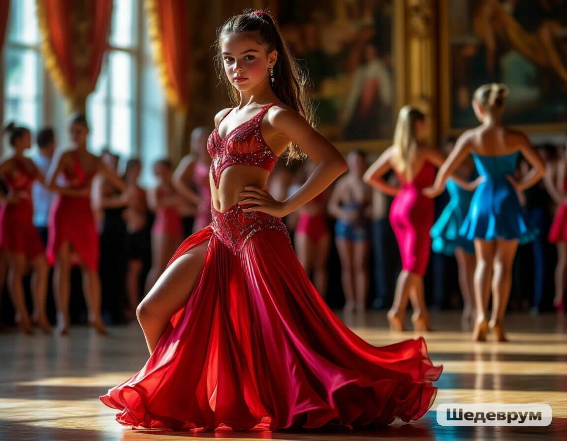 Ученица в латинском платье